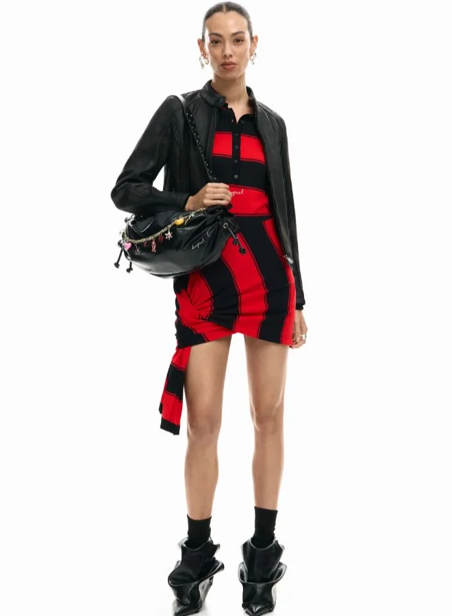 DESIGUAL Mandarin Collar Jacket